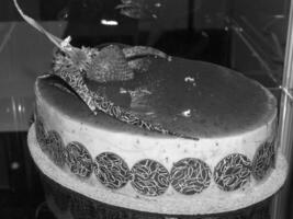 Strawberry Zuppa Inglese Cake with Decorating Ingredients photo
