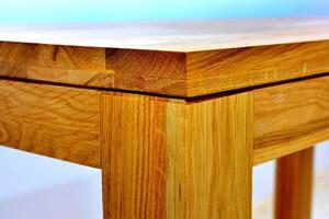 Table top isolated over solid background. Wooden dinner table over white background illustration photo