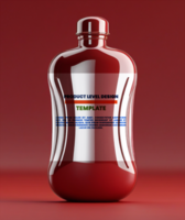 Editable Bottle Mockup for Professional Flask Visualization Projects psd