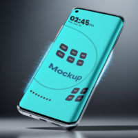 Modern Smartphone Mockup for Screen Display and UI Design Projects psd