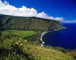 Hawaii background. Travel to Hawaii, nature and landmarks photo