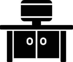 Tv Table Icon Design Symbol vector