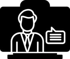 Virtual Assistant Icon Design Symbol vector