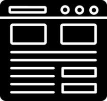 Landing Page Icon Design Symbol vector