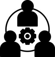 Team Management Icon Design Symbol vector