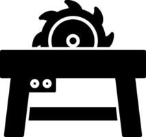 Table Saw Icon Design Symbol vector
