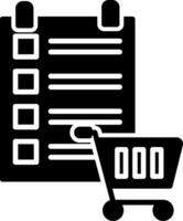 Shopping List Icon Design Symbol vector