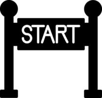 Start Line Icon Design Symbol vector
