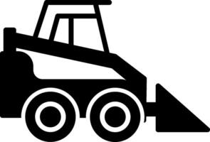 Skid Steer Loader Icon Design Symbol vector