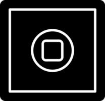 Stop Button Icon Design Symbol vector