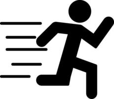 Running Icon Design Symbol vector