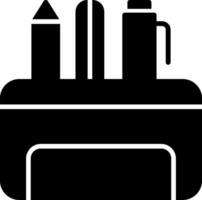 Pencil Case Icon Design Symbol vector