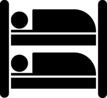 Bunk Bed Icon Design Symbol vector