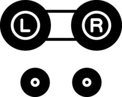 Lenses Icon Design Symbol vector