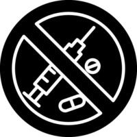 No Drugs Icon Design Symbol vector