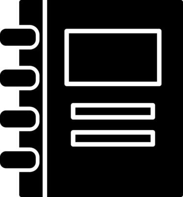 Notebook Icon Design Symbol