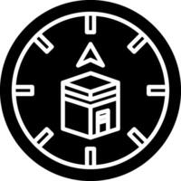 Qibla Icon Design Symbol vector
