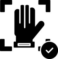 Hand Recognition Icon Design Symbol vector