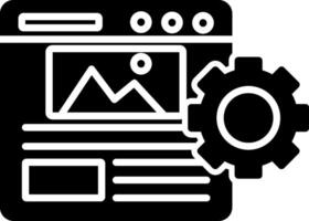 Content Management System Icon Design Symbol vector