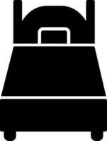 Single Bed Icon Design Symbol vector