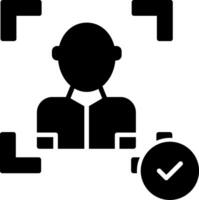 Face Scan Icon Design Symbol vector