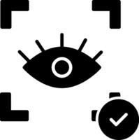 Eye Recognition Icon Design Symbol vector