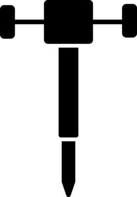 Driller Icon Design Symbol