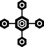 Biomolecular Icon Design Symbol vector