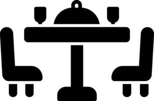 Dining Table Icon Design Symbol vector