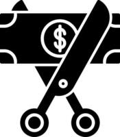 Cut Money Icon Design Symbol vector