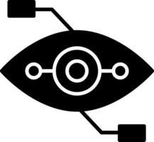 Bionic Eye Icon Design Symbol vector