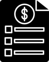 Bill Icon Design Symbol vector