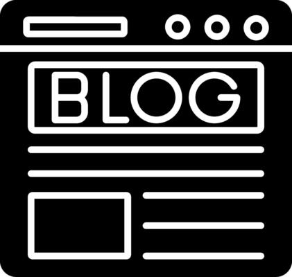 Blog Icon Design Symbol
