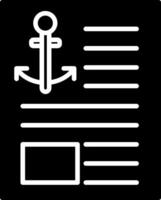 Anchor Text Icon Design Symbol vector