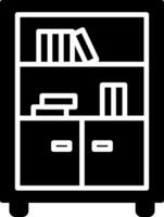 Bookshelf Icon Design Symbol vector