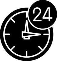 24 Hours Icon Design Symbol vector