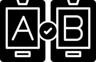 Ab Testing Icon Design Symbol vector