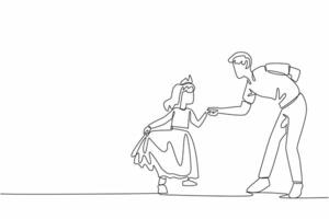Single continuous line drawing mother lying on the floor lifting her daughter. Like an airplane. Play together. Pampering children. National Single Parent Day. One line design illustration vector