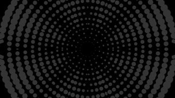 dark kaleidoscope circles creating a contrasting on black background. video