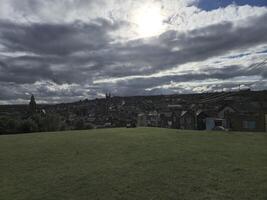 Highland Grassland Under Cumulus Clouds photo