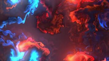 ink like motion animation with dynamic color collisions video