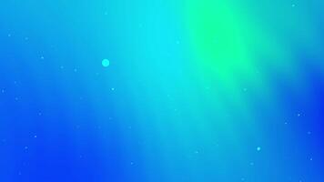 Blue green gradient background features tiny scattered light points video