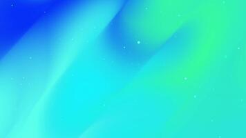 Blue teal gradient background features soft curves and tiny white dots video