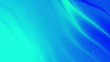 Blue teal gradient background features soft curves and tiny white dots video