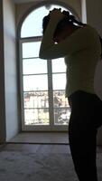 The Contemplative Figure in Natural Light inspires serenity, introspection, and reflection video