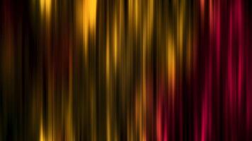 A vibrant red and yellow curtain contrasts against a black background. Movement video