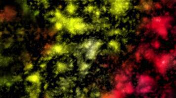 A vibrant features colorful backgrounds with abstract patterns. Movement video