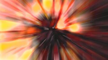 A Dynamic Abstract Burst of Colorful Light and Fluid Motion in a Vibrant Composition. Movement video