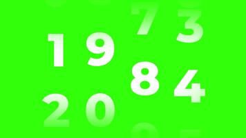 Counter analog counting up from 1960 to 2025 background. Happy new year 2025. Number counter. Time-lapse speed. Animation on green screen background. video