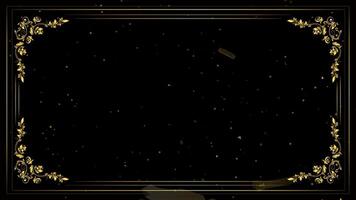 golden frame bismillah islamic calligraphy for In the name of allah word green screen background video